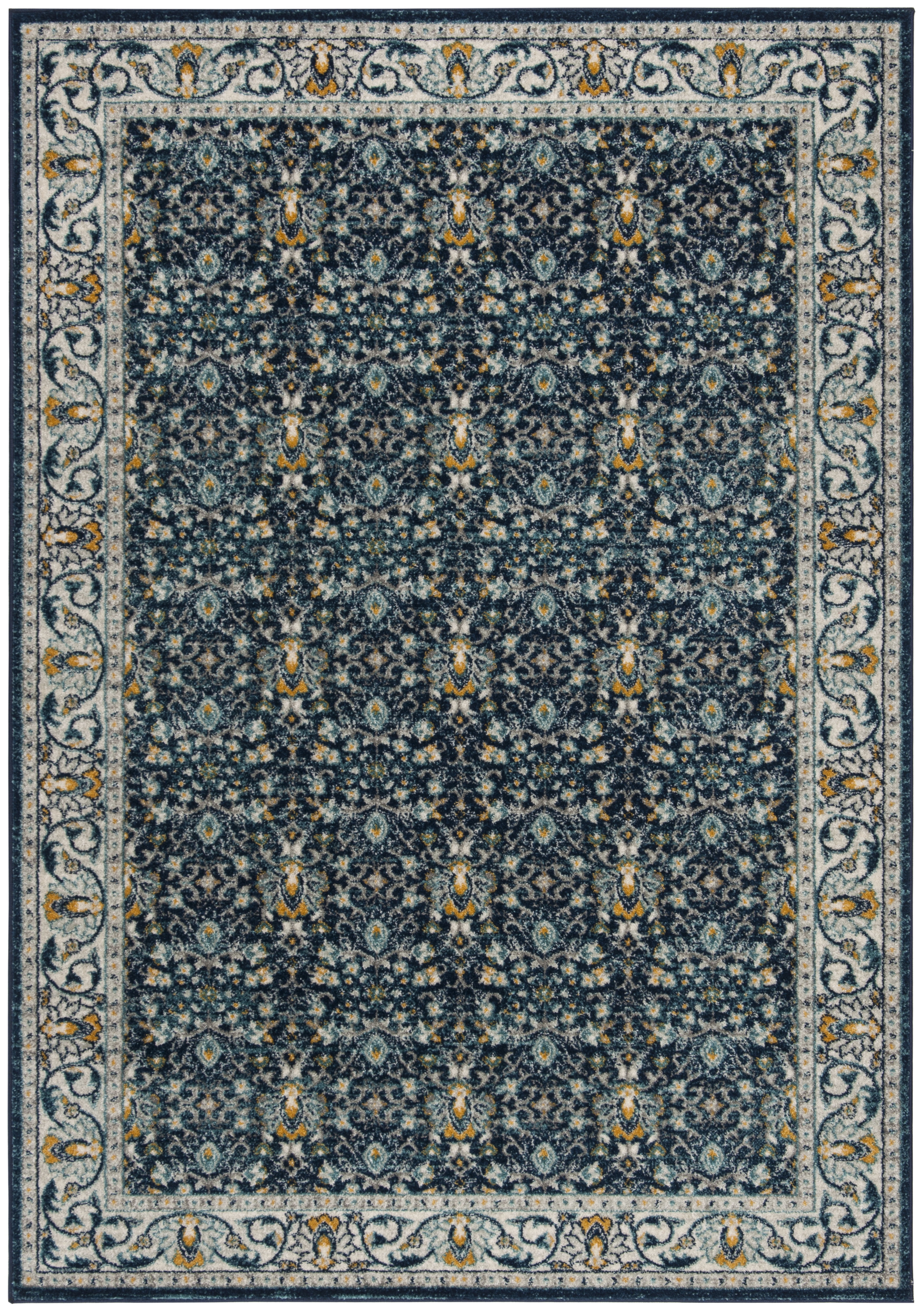 Vibrant Multicolor Synthetic 3' x 5' Reversible Area Rug