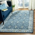 thumbnail image 1 of SAFAVIEH Madison Julian Floral Bordered Area Rug, Navy/Cream, 6' x 9', 1 of 7