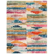 SAFAVIEH Madison Jytte Abstract Area Rug, Ivory/Multi, 8' x 10'