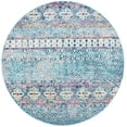 thumbnail image 1 of SAFAVIEH Madison Kandace Abstract Area Rug, Denim Blue/Purple, 6'7" x 6'7" Round, 1 of 5
