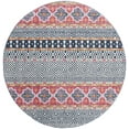 thumbnail image 1 of SAFAVIEH Madison Kandace Abstract Area Rug, Navy/Ivory, 4' x 4' Round, 1 of 6