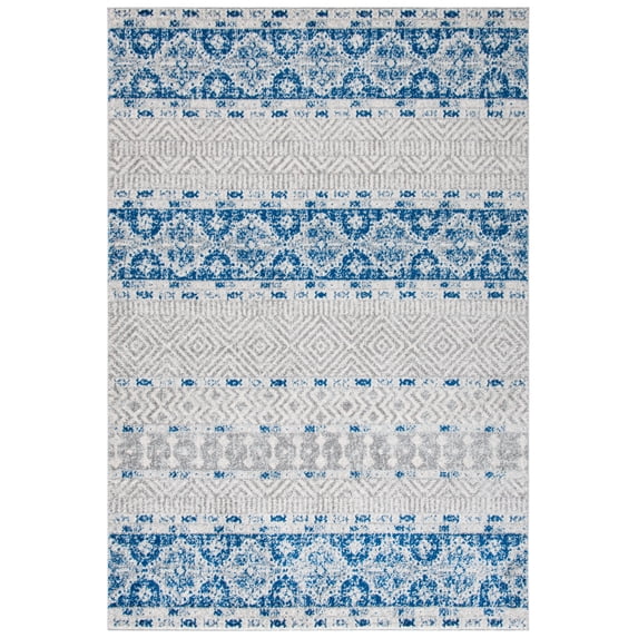 Safavieh Madison Kandace Abstract Area Rug, Silver/Navy, 2'3" x 4'