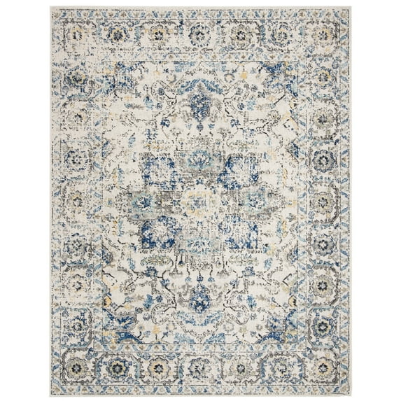 SAFAVIEH Madison Katina Oriental Area Rug, Grey/Ivory, 8' x 10'