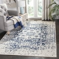 thumbnail image 1 of SAFAVIEH Madison Katina Traditional Area Rug, Cream/Navy, 3' x 3' Square - Traditional Design, Cream & Navy, Non-Shedding & Easy Cleaning, Ideal for Living Room, Bedroom, Dining Space, 1 of 16