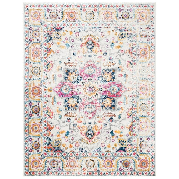 SAFAVIEH Madison Katina Traditional Area Rug, Fuchsia/Ivory, 10' x 14'
