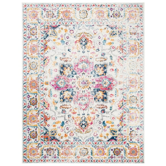 SAFAVIEH Madison Katina Traditional Area Rug, Fuchsia/Ivory, 11' x 15'