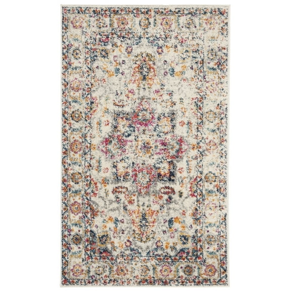 SAFAVIEH Madison Katina Traditional Area Rug, Fuchsia/Ivory, 2'3" x 4'