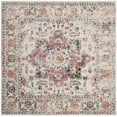 thumbnail image 1 of SAFAVIEH Madison Katina Traditional Area Rug, Fuchsia/Ivory, 8' x 8' Square - Traditional Design, Fuchsia & Ivory, Non-Shedding & Easy Cleaning, Ideal for Living Room, Bedroom, Dining Space, 1 of 9
