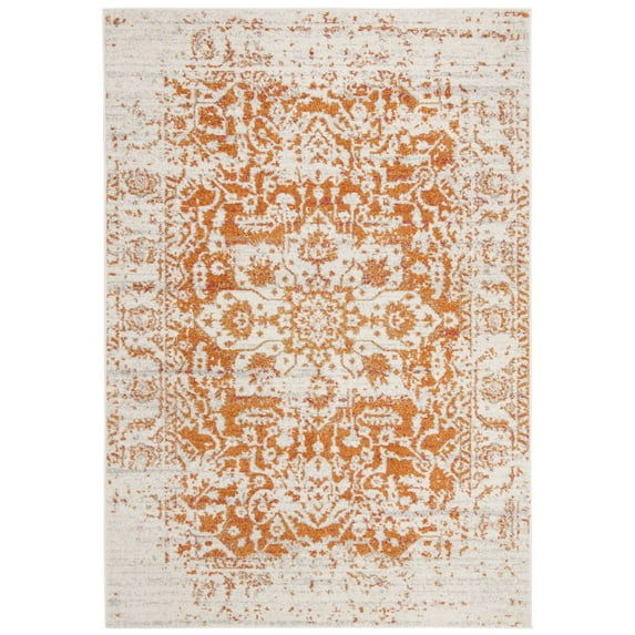 SAFAVIEH Madison Katina Traditional Area Rug, Orange/Ivory, 11' x 15'
