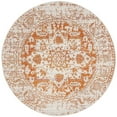 thumbnail image 1 of SAFAVIEH Madison Katina Traditional Area Rug, Orange/Ivory, 5'3" x 5'3" Round, 1 of 8