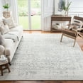 thumbnail image 1 of SAFAVIEH Madison Katina Traditional Area Rug, Silver/Ivory, 12' x 12' Square - X-Large - Traditional Design, Silver & Ivory, Non-Shedding & Easy Cleaning, Ideal for Living Room, Bedroom, Dining Space, 1 of 17
