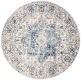 thumbnail image 1 of SAFAVIEH Madison Katina Traditional Area Rug, Turquoise/Ivory, 6'7" x 6'7" Round, 1 of 8