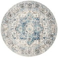 thumbnail image 1 of SAFAVIEH Madison Katina Traditional Oriental Area Rug, Turquoise/Ivory, 9' x 9' Round, 1 of 10