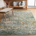 thumbnail image 1 of SAFAVIEH Madison Kebo Abstract Area Rug, Green/Turquoise, 4' x 6' - Modern Design, Green & Turquoise, Ideal for Living Room, Bedroom, Dining Space, Entryway, Bathroom, Bedside, 1 of 17