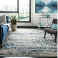 thumbnail image 1 of SAFAVIEH Madison Kebo Abstract Area Rug, Grey/Blue, 10' x 10' Square - Large - Modern Design, Grey & Blue, Ideal for Living Room, Bedroom, Dining Space, 1 of 17