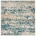 thumbnail image 1 of SAFAVIEH Madison Kebo Abstract Area Rug, Grey/Blue, 10' x 10' Square, 1 of 11