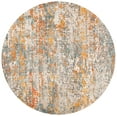 thumbnail image 1 of SAFAVIEH Madison Kebo Abstract Area Rug, Grey/Orange, 11' x 11' Round, 1 of 8