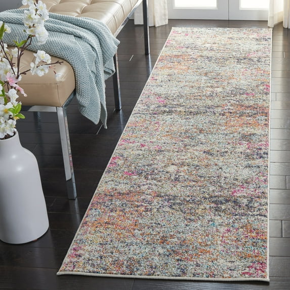 SAFAVIEH Madison Kebo Abstract Runner Rug, Black/Gold, 2'2" x 22' - Modern Design, Black & Gold, Ideal for Living Room, Bedroom, Dining Space, Entryway, Hallway, Kitchen