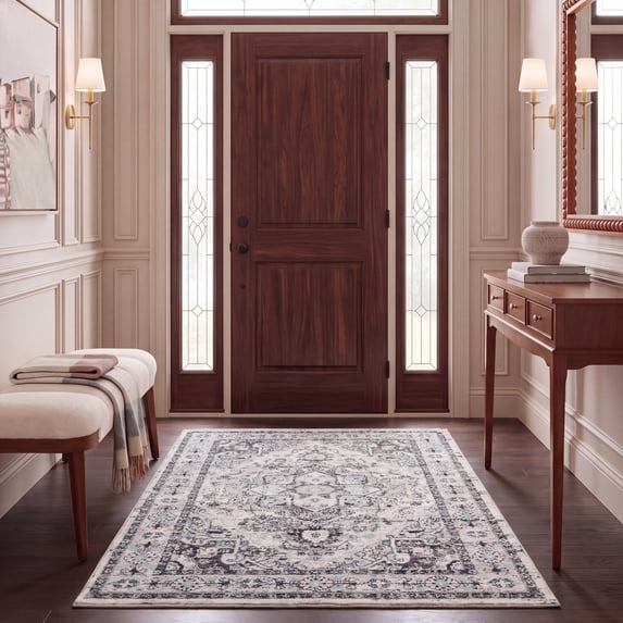 Safavieh Madison Kezia Floral Area Rug, Light Gray/Blue, 5'3" x 7'6"