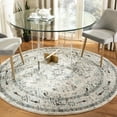 thumbnail image 1 of SAFAVIEH Madison Kezia Floral Bordered Area Rug, Light Grey/Blue, 6'7" x 6'7" Round, 1 of 6