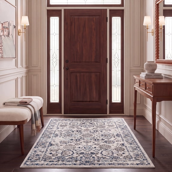 Safavieh Madison Kirsteen Floral Area Rug, Light Gray/Blue, 5'3" x 7'6"