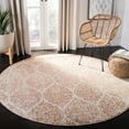 thumbnail image 1 of SAFAVIEH Madison Leighton Geometric Area Rug, Cream/Orange, 5'3" x 5'3" Round, 1 of 10