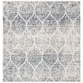 thumbnail image 1 of SAFAVIEH Madison Leighton Geometric Area Rug, Cream/Royal Blue, 6'7" x 6'7" Square, 1 of 11