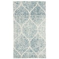 thumbnail image 1 of SAFAVIEH Madison Leighton Geometric Area Rug, Cream/Turquoise, 2'3" x 4', 1 of 9