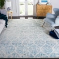 thumbnail image 1 of SAFAVIEH Madison Leighton Geometric Area Rug, Cream/Turquoise, 8' x 10', 1 of 11