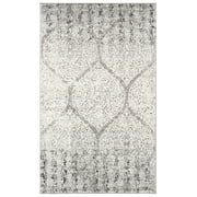SAFAVIEH Madison Leighton Geometric Area Rug, Grey/Ivory, 2'3" x 4'