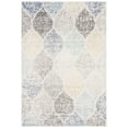 thumbnail image 1 of SAFAVIEH Madison Leighton Geometric Area Rug, Ivory/Blue, 3' x 5', 1 of 9