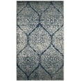 thumbnail image 1 of SAFAVIEH Madison Leighton Geometric Area Rug, Navy/Silver, 2'3" x 4', 1 of 6