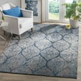thumbnail image 1 of SAFAVIEH Madison Leighton Geometric Area Rug, Navy/Silver, 5' x 5' Square, 1 of 8