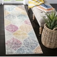 thumbnail image 1 of SAFAVIEH Madison Leighton Geometric Runner Rug, Cream/Yellow, 2'3" x 10', 1 of 3