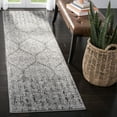 thumbnail image 1 of SAFAVIEH Madison Leighton Geometric Runner Rug, Grey/Ivory, 2'3" x 20', 1 of 3