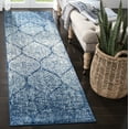 thumbnail image 1 of SAFAVIEH Madison Leighton Geometric Runner Rug, Navy/Blue, 2'3" x 14', 1 of 10