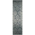 thumbnail image 1 of SAFAVIEH Madison Leighton Geometric Runner Rug, Navy/Silver, 2'3" x 20', 1 of 8