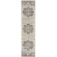 thumbnail image 1 of SAFAVIEH Madison Louise Overdyed Floral Runner Rug, Ivory/Fuchsia, 2' x 6', 1 of 5