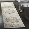 thumbnail image 1 of SAFAVIEH Madison Louise Overdyed Floral Runner Rug, Ivory/Fuchsia, 2' x 8', 1 of 7