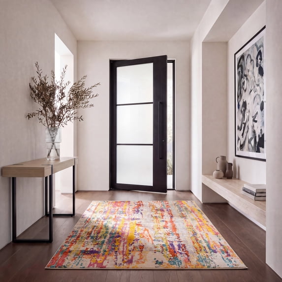 Safavieh Madison Marais Abstract Area Rug, Beige/Yellow, 4' x 6'