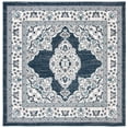 thumbnail image 1 of SAFAVIEH Madison Martha Oriental Area Rug, Cream/Navy, 6'7" x 6'7" Square, 1 of 8