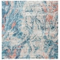 thumbnail image 1 of SAFAVIEH Madison Nanda Abstract Area Rug, Beige/Blue, 6'7" x 6'7" Square, 1 of 9