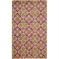 thumbnail image 1 of SAFAVIEH Madison Natasha Geometric Floral Area Rug, Fuchsia/Gold, 4' x 6', 1 of 6