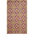 thumbnail image 1 of SAFAVIEH Madison Natasha Geometric Floral Area Rug, Fuchsia/Gold, 6'7" x 9'2", 1 of 6