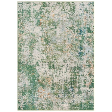 SAFAVIEH Madison Nita Abstract Area Rug, Green/Blue, 9' x 12'
