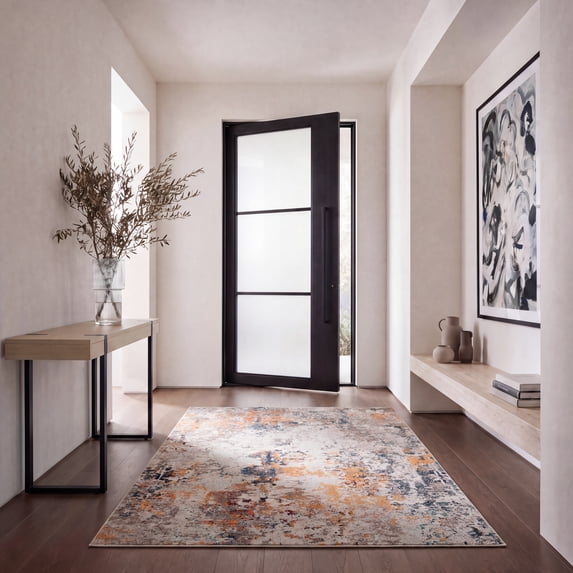 Safavieh Madison Nita Abstract Area Rug, Gray/Beige, 5'3" x 7'6"