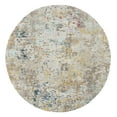 thumbnail image 1 of SAFAVIEH Madison Nita Vintage Floral Area Rug, Grey/Gold, 3' x 3' Round, 1 of 8