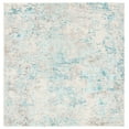 thumbnail image 1 of SAFAVIEH Madison Nita Vintage Floral Area Rug, Ivory/Teal, 3' x 3' Square, 1 of 9