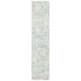 thumbnail image 1 of SAFAVIEH Madison Nita Vintage Floral Runner Rug, Ivory/Teal, 2'2" x 6', 1 of 8