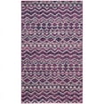 thumbnail image 1 of SAFAVIEH Madison Olivia Geometric Striped Area Rug, Fuchsia/Navy, 4' x 6', 1 of 6